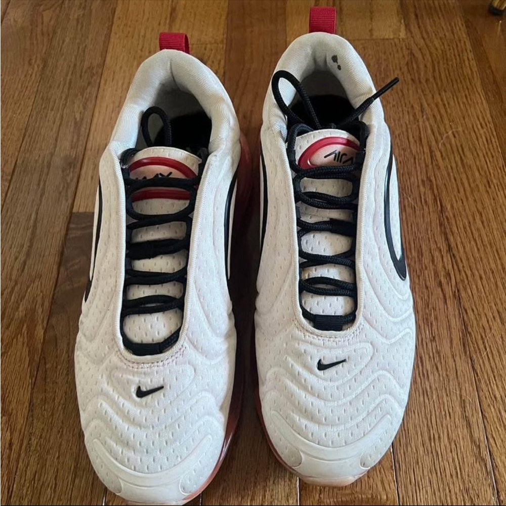 Nike White and Black Low-Top Sneakers with Classic Design